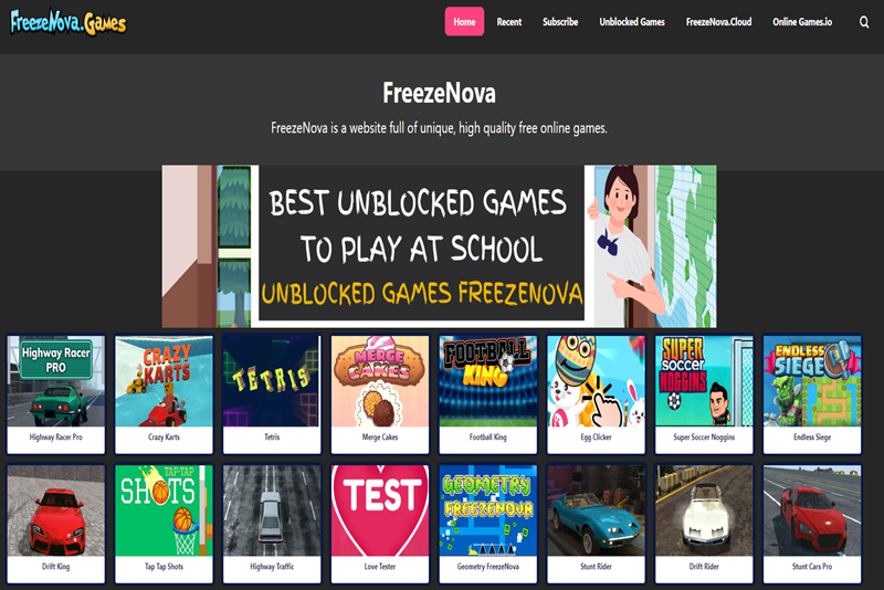 Freezenova.com Review 2024: Features & Popular Games