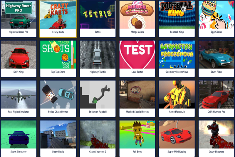 Popular Games on Freezenova.com